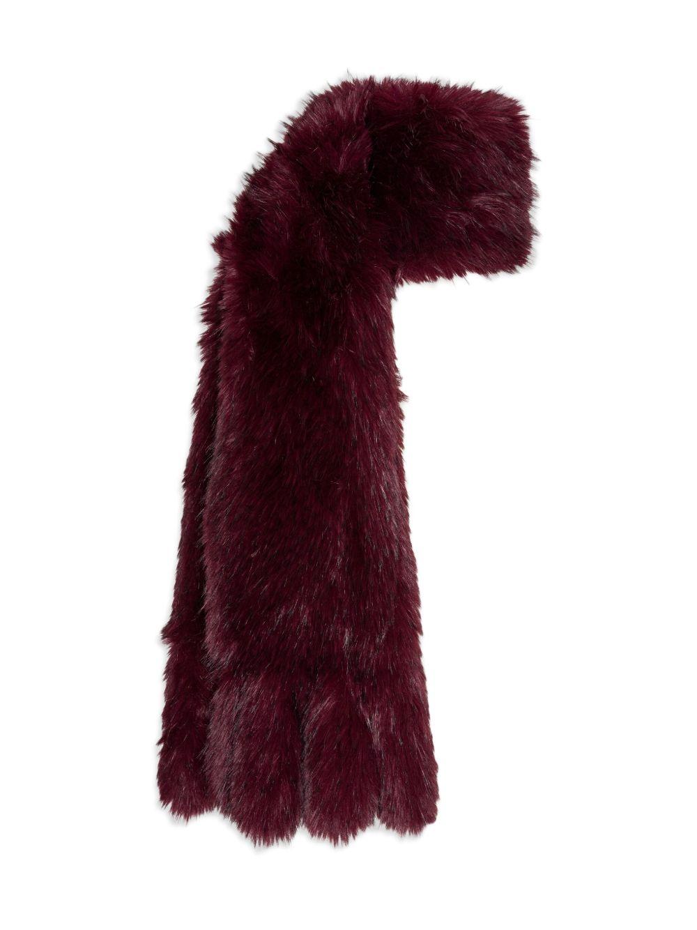 Burgundy Faux Fur Scarf 1150572734 2734 ZINFANDEL ROTATE