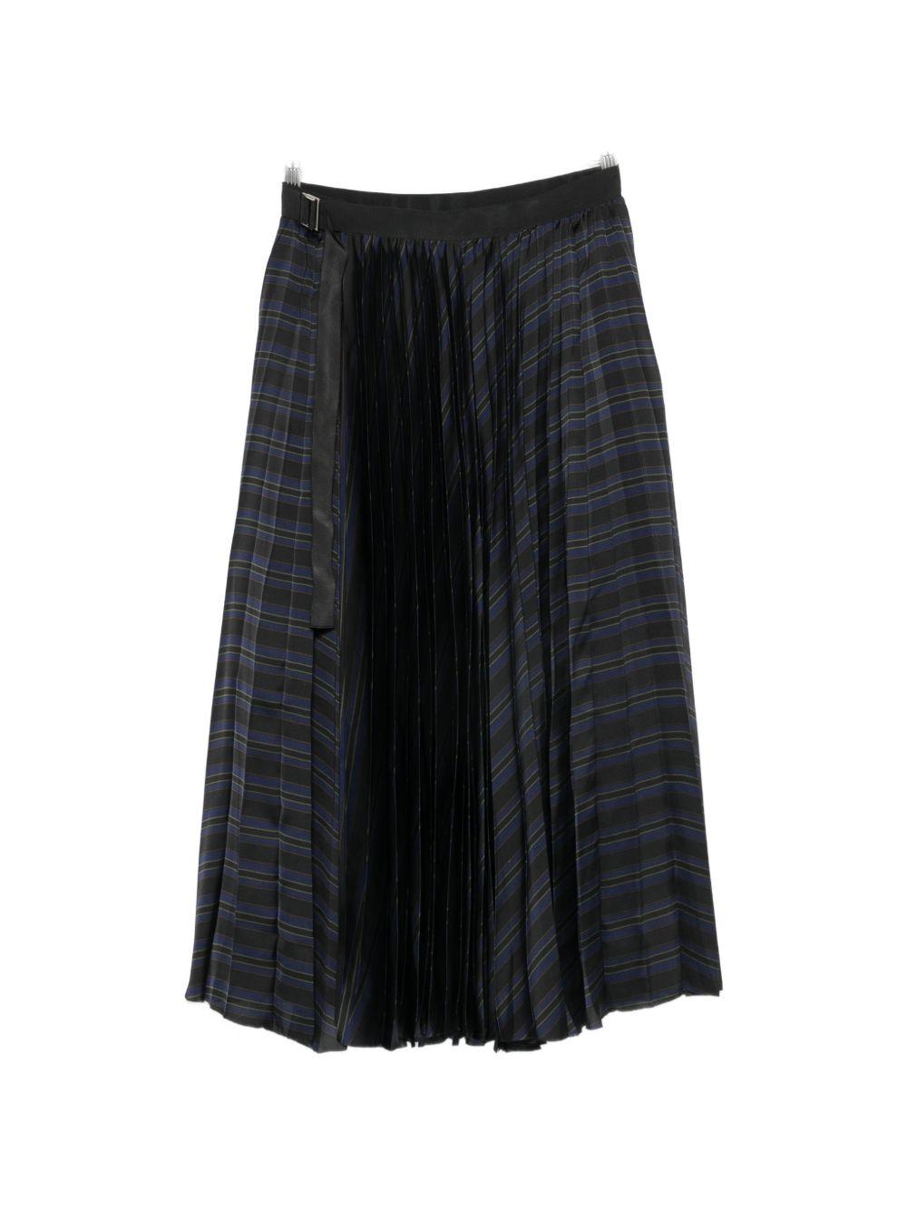 Gonna midi in lana a quadri Principe di Galles 2608376 005 BLACK NAVY SACAI