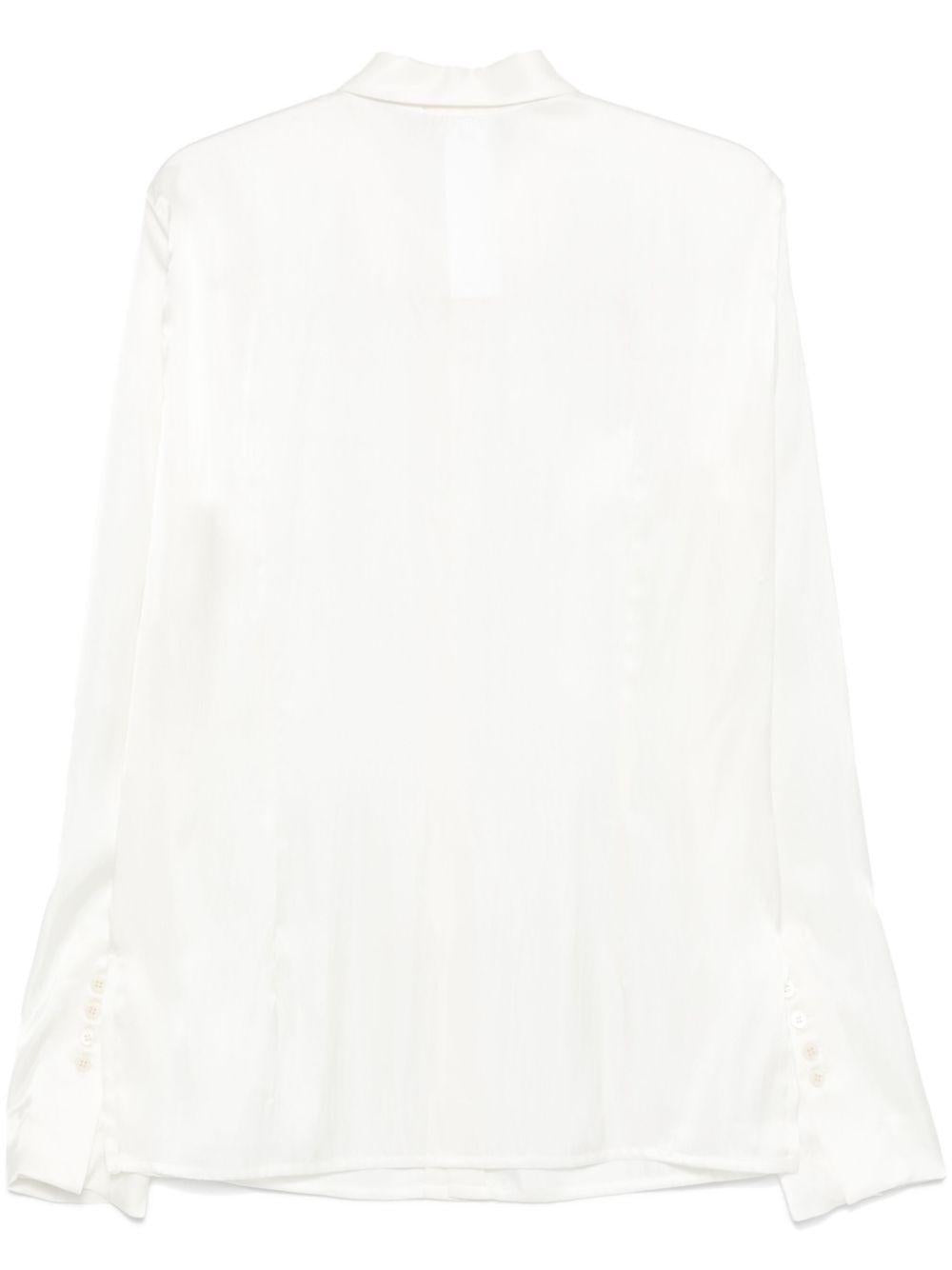 Camicia N°16 Cupro Satin Bianco SS25N16 CUPRO SATIN BIANCO SAPIO