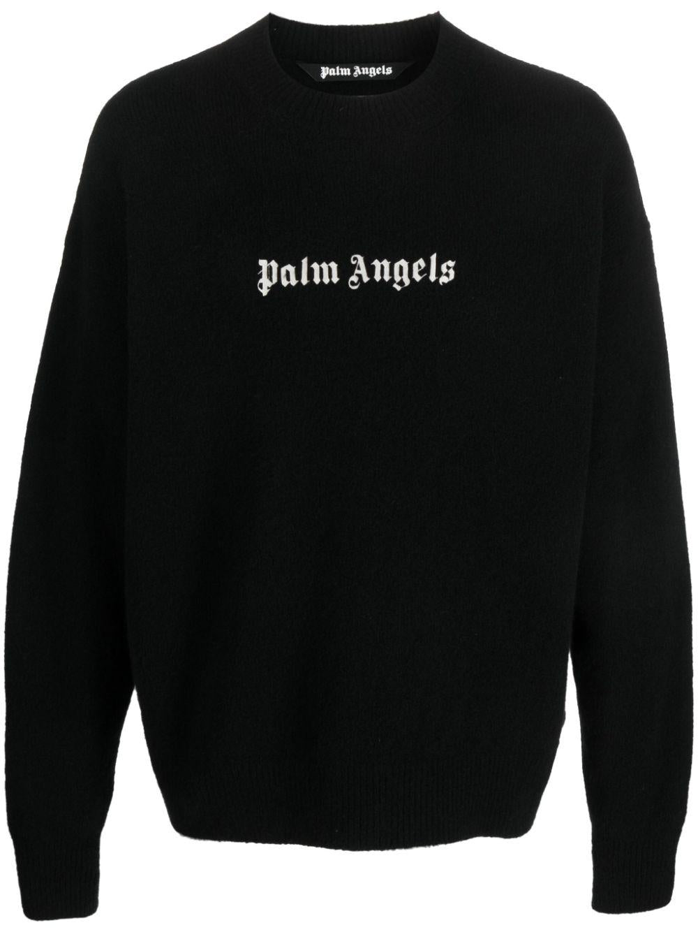 PMHE054F23KNI004 1001 BLACK WHITE PALM ANGELS