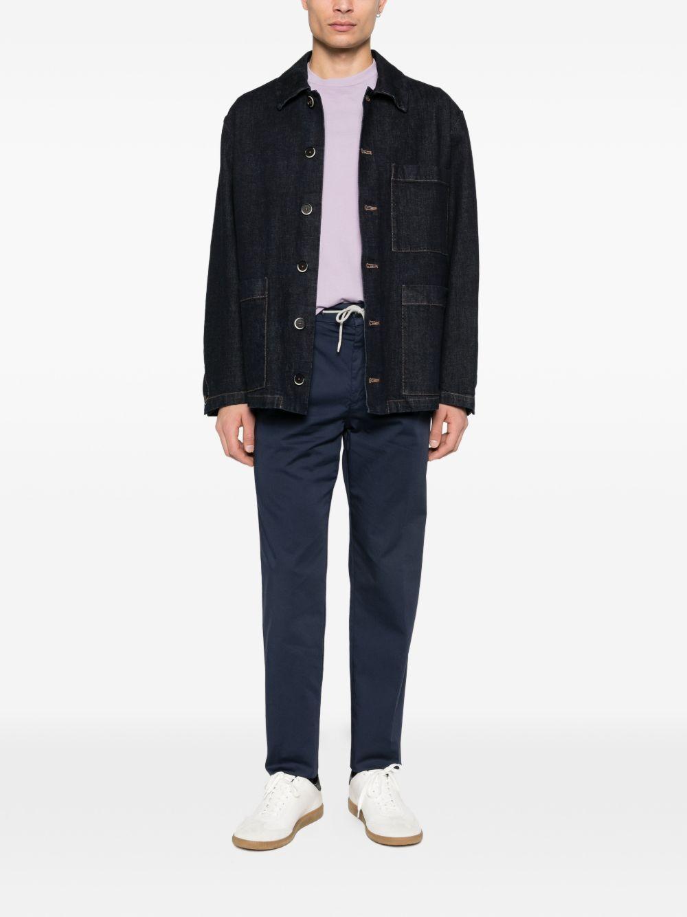 Jogger in cotone stretch tinto in capo M75PANG03TET0K007 11N BLUE ELEVENTY