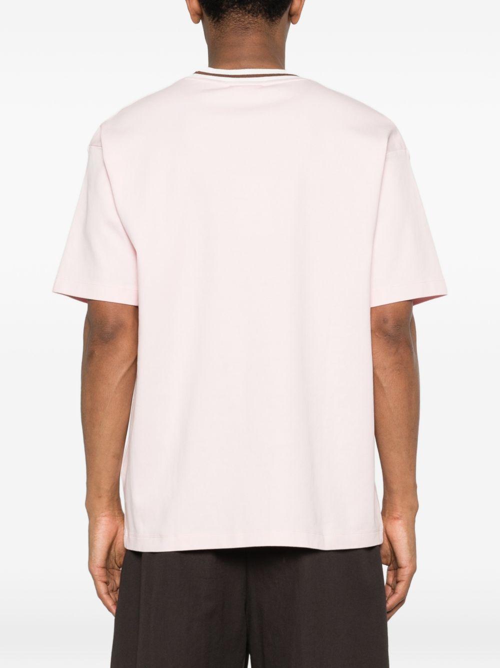 Le T-Shirt Slogan Sport JTS189CO002 LIGHT PINK DROLE DE MONSIEUR