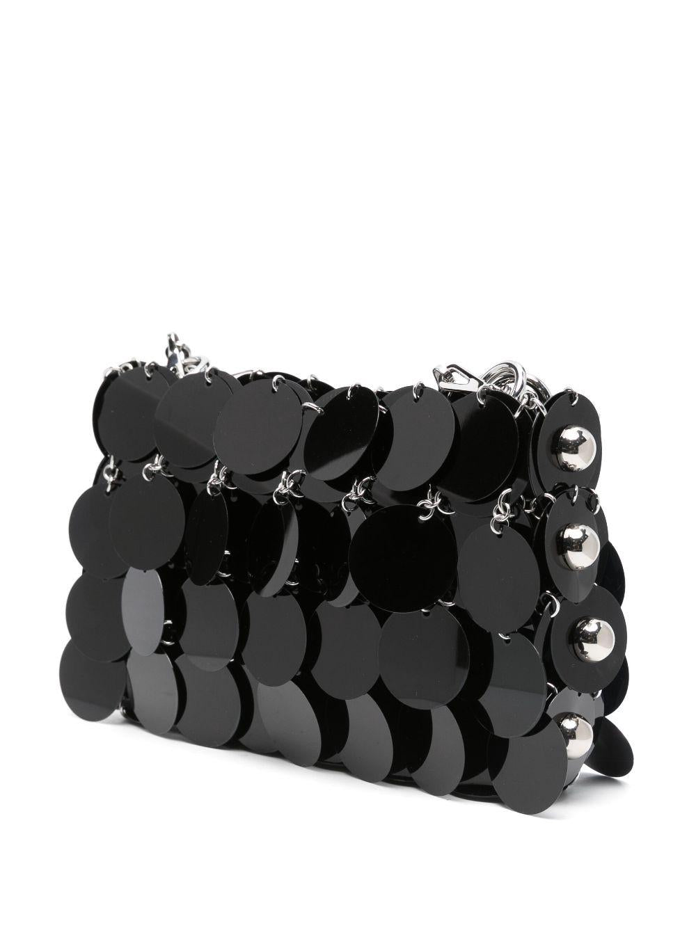 25PSS0137PLX154 M004 BLACK SILVER RABANNE