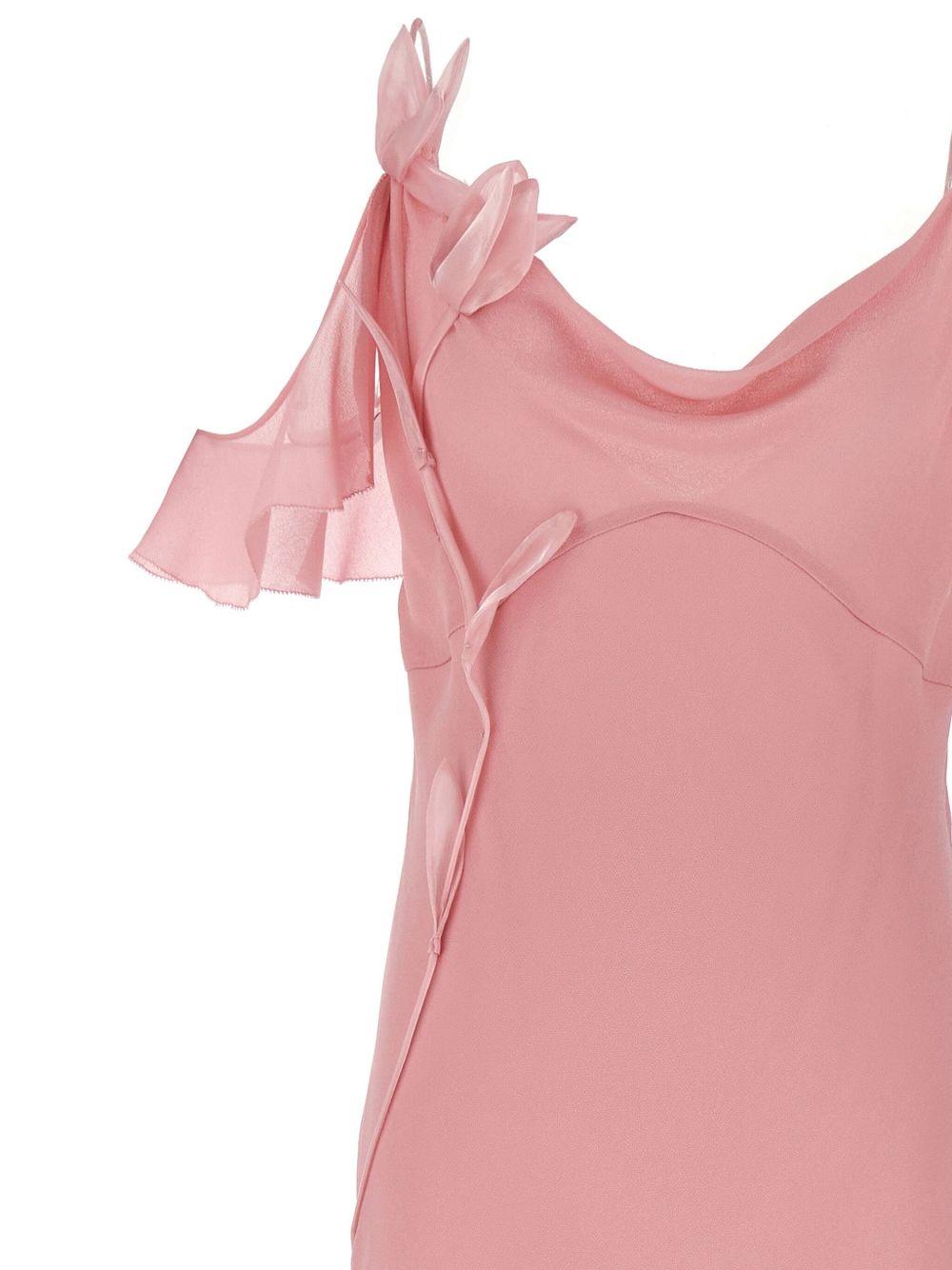 Georgette Flower maxi dress SS25254XP PINK SELF-PORTRAIT