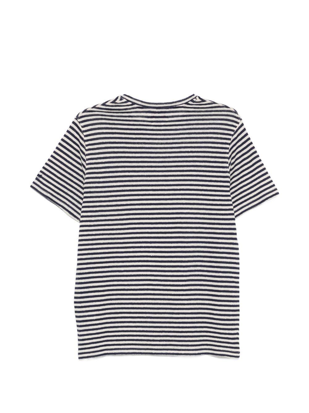 T-Shirt Delmar DOV001000283L 6110 STRIPES MC2 SAINT BARTH