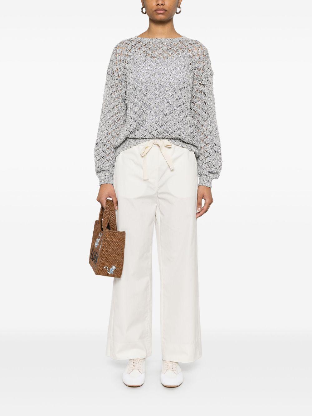 Pantaloni Argento ARGENTOMM10174 018 ECRU S MAX MARA