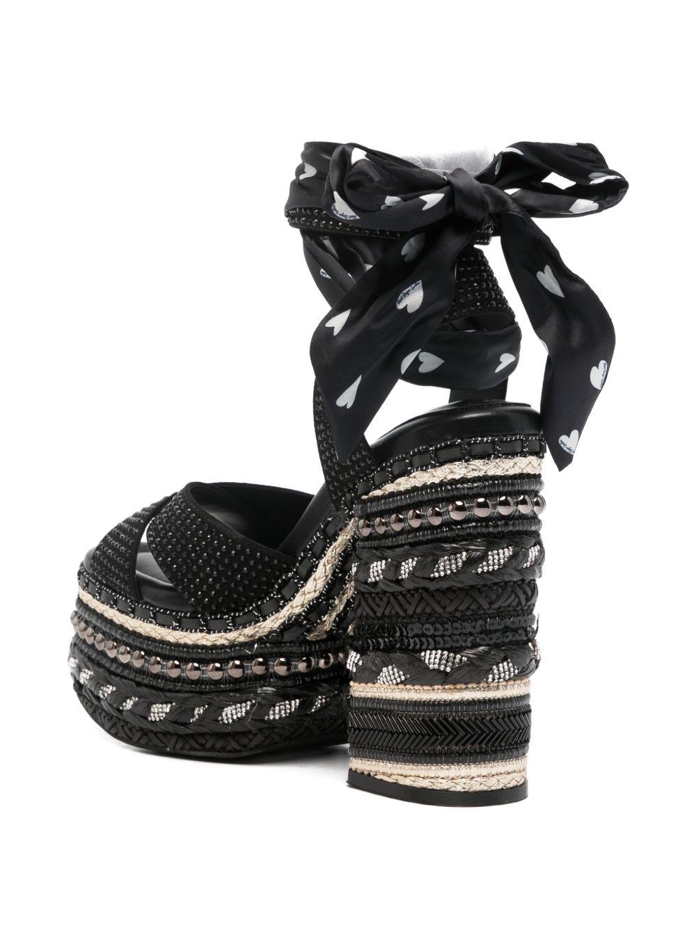 Chelsea scarf platform 4352405609 834 BLACK KURT GEIGER LONDON