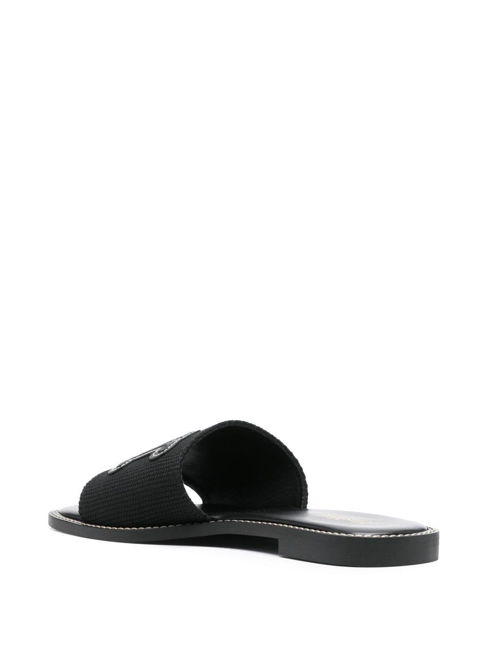 Sandali slides Geneve GENEMM02130 003 NERO MAX MARA