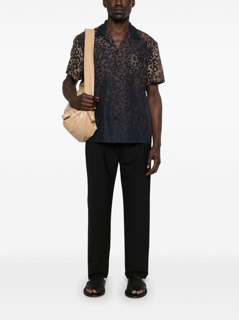 Camicia leoprint B6D0032 ANIMALIER AMARANTO