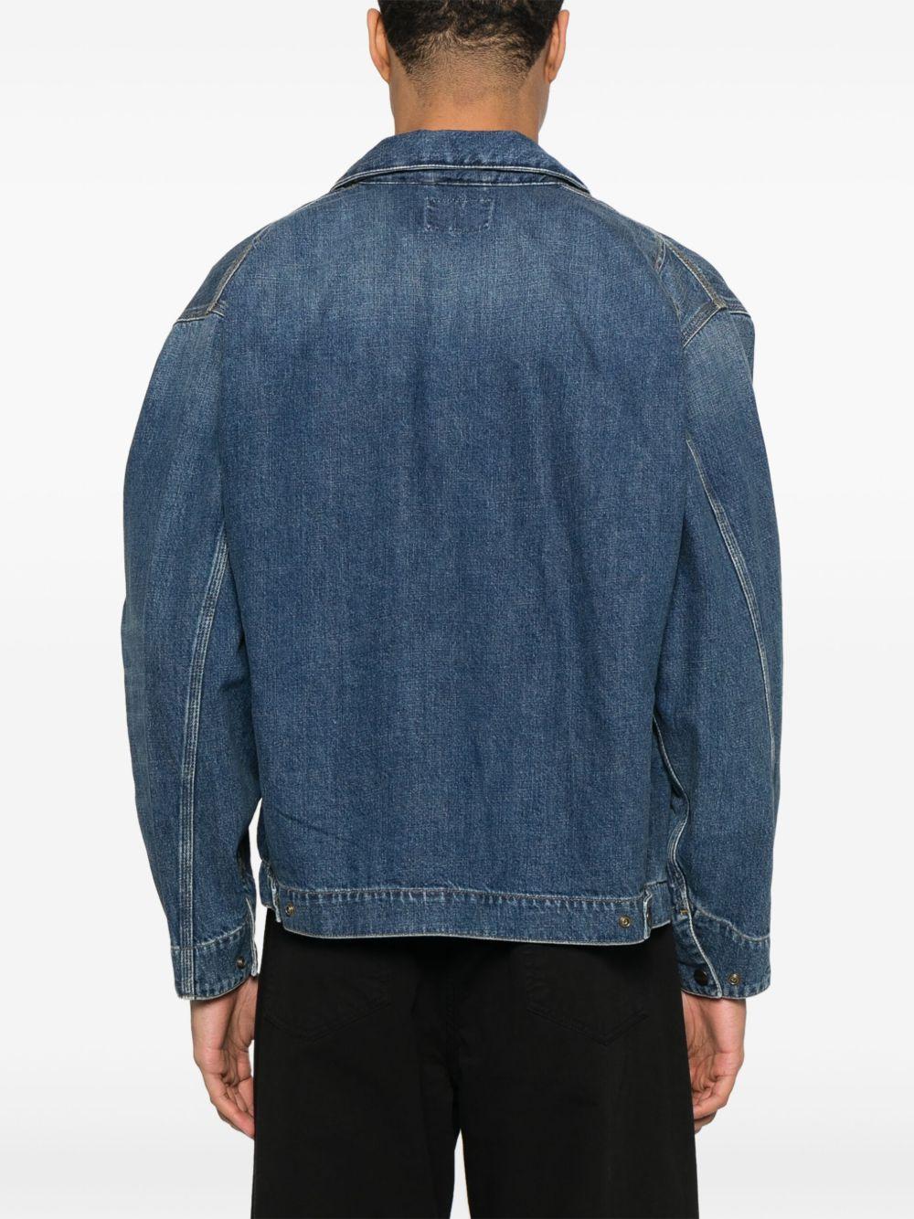 Giacca casual in cotone I034870 014L BLUE DARK USED WASH CARHARTT WIP