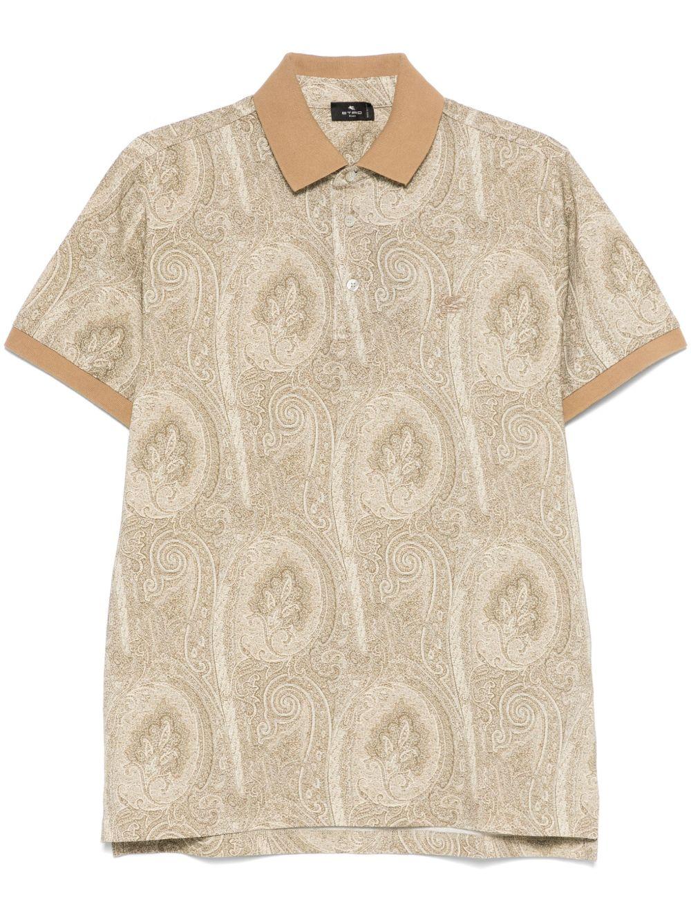 Polo in cotone foliage all-over MRMD0004AK472 X0820 ETRO