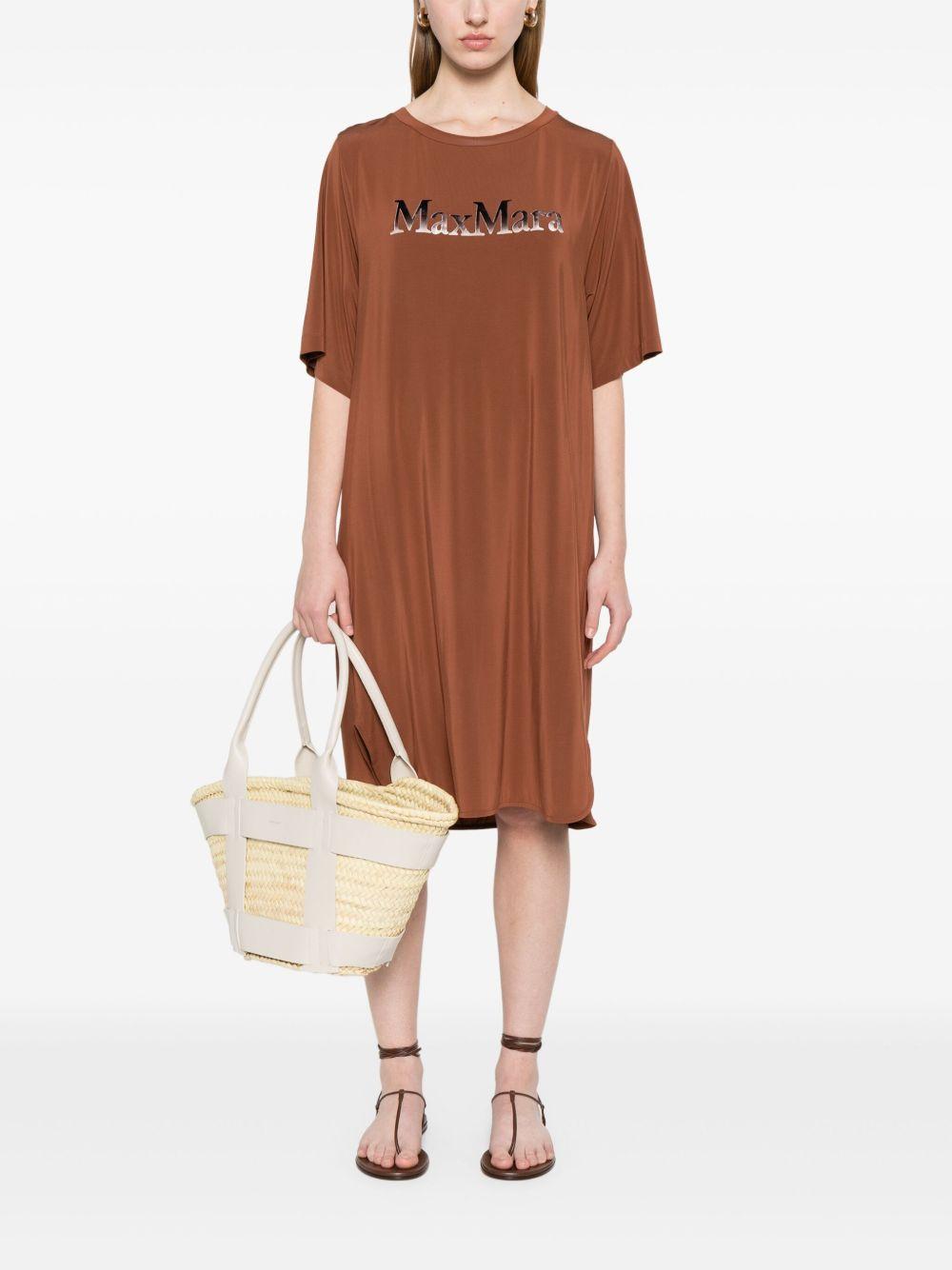 Abito corto Luna LUNAMM13144 004 CACAO MAX MARA