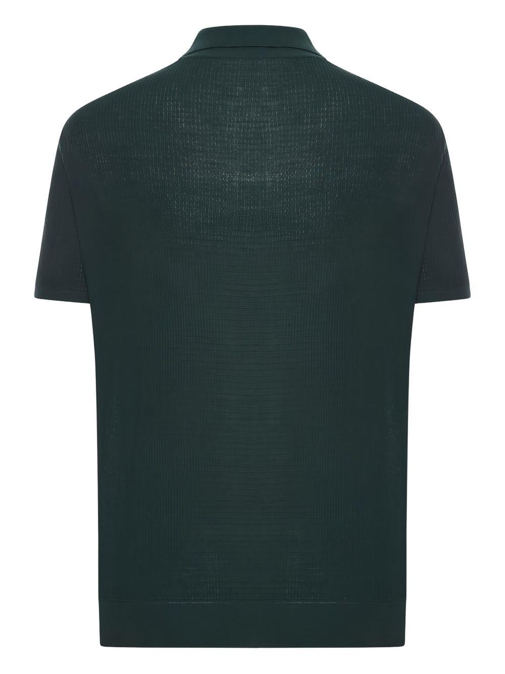 Polo in maglia RB11124 26 VERDE ROBERTO COLLINA
