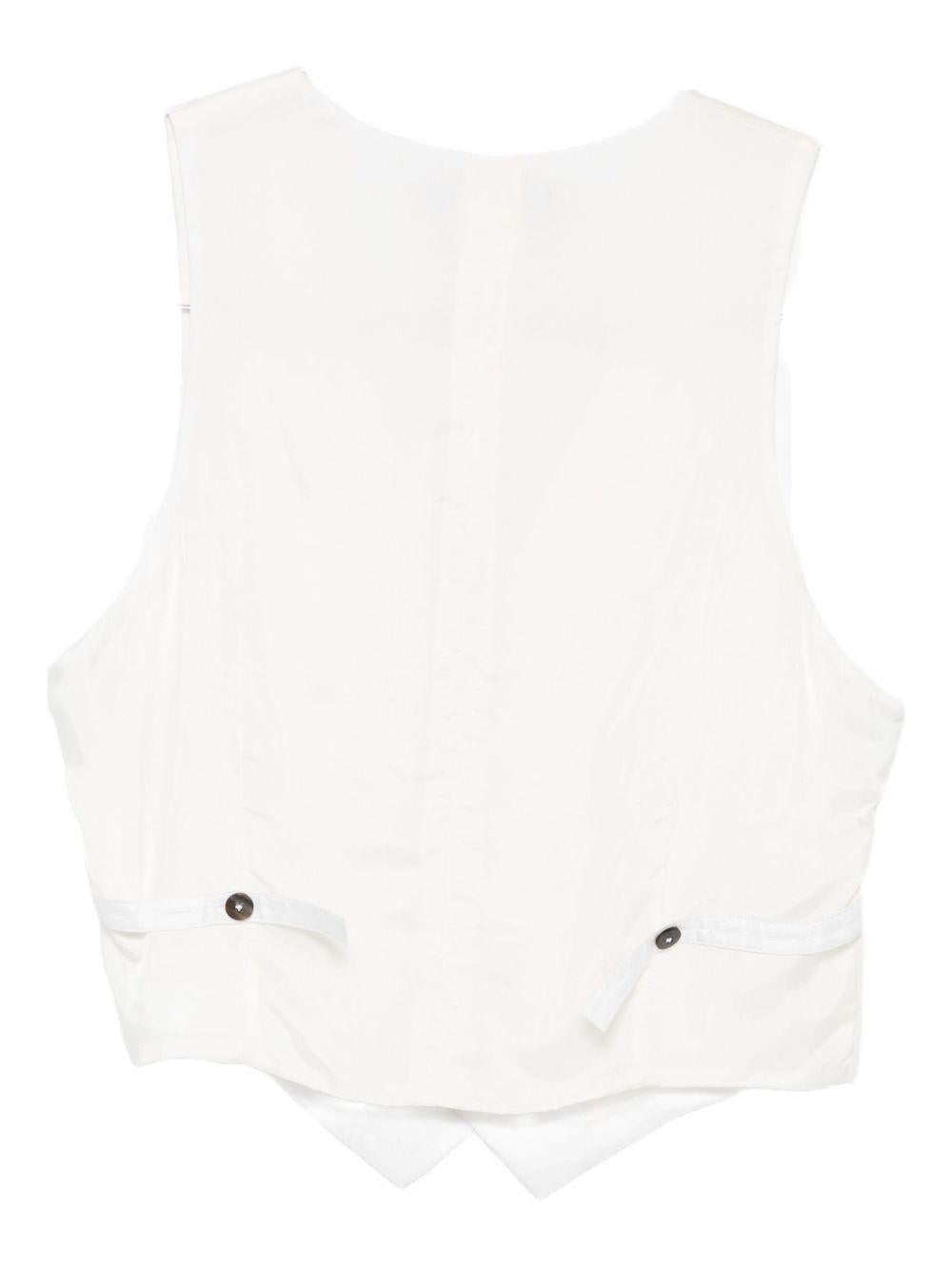 Gilet N°12A Taffetà Bianco FW25N12A TAFFETA BIANCO SAPIO