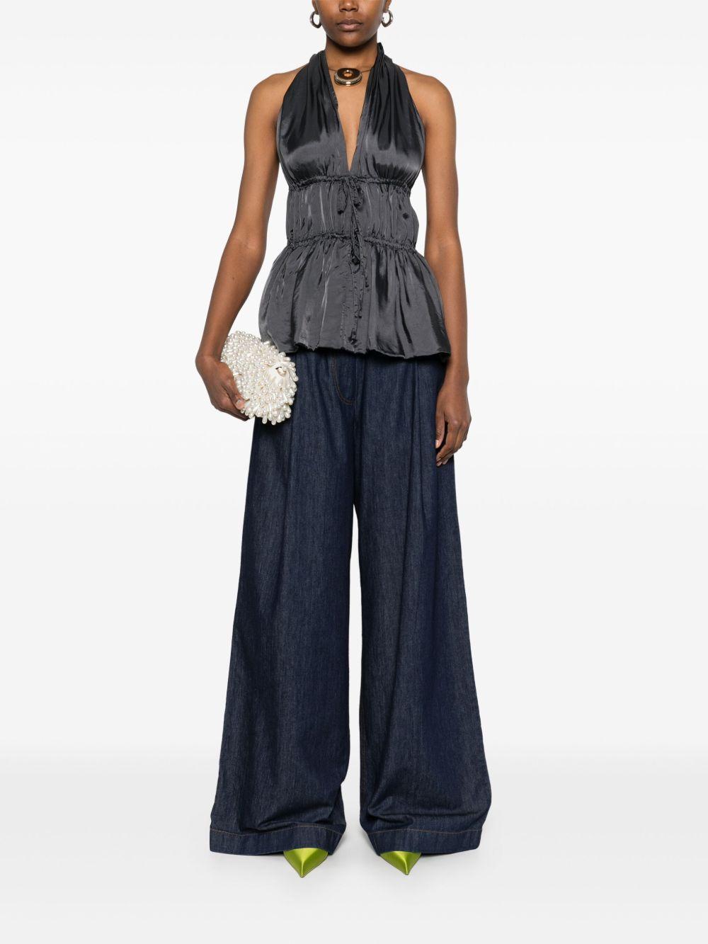 Jeans a gamba ampia 2510109361553 507 INDIGO DRIES VAN NOTEN