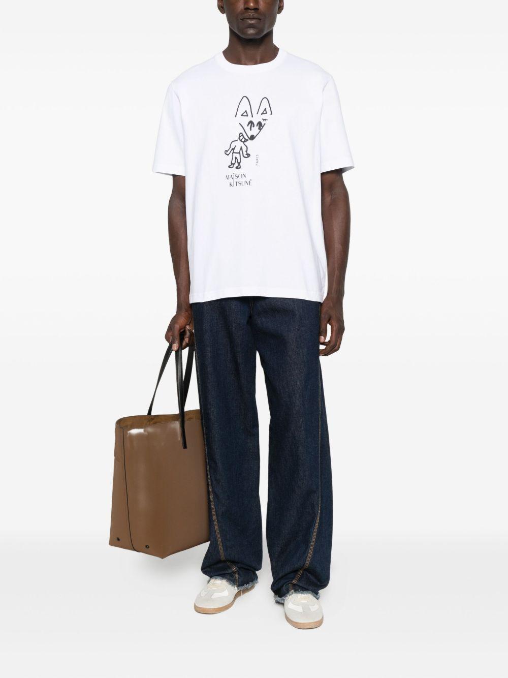 PM00116KJ7025 P100 WHITE MAISON KITSUNE