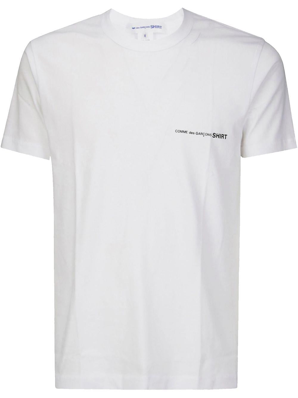 Men's Logo T-Shirt FOT026S25 3 WHITE COMME DES GARCONS SHIRT