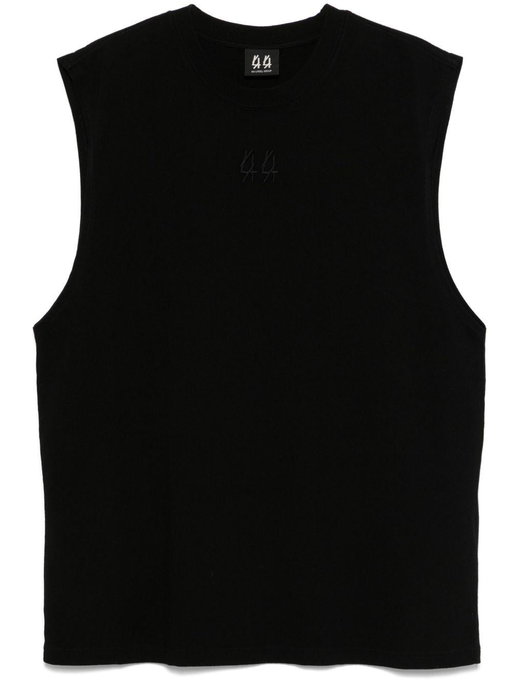 Classic Sleeveless Tee B0030580FA582 P396 BLACK WHITE 44 LABEL GROUP