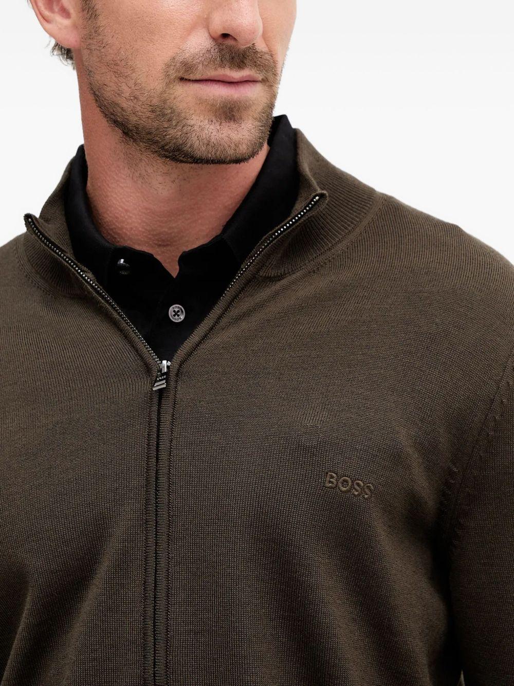 Cardigan Balonso 50476347 342 OPEN GREEN BOSS