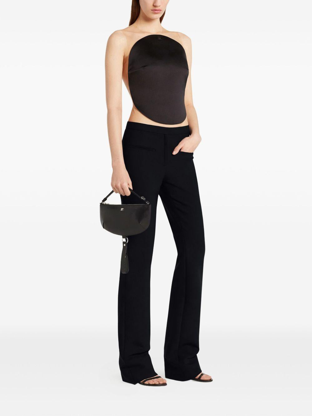 Holy Eclipse Leather Bag 325GSA190CR0065 9999 BLACK COURREGES