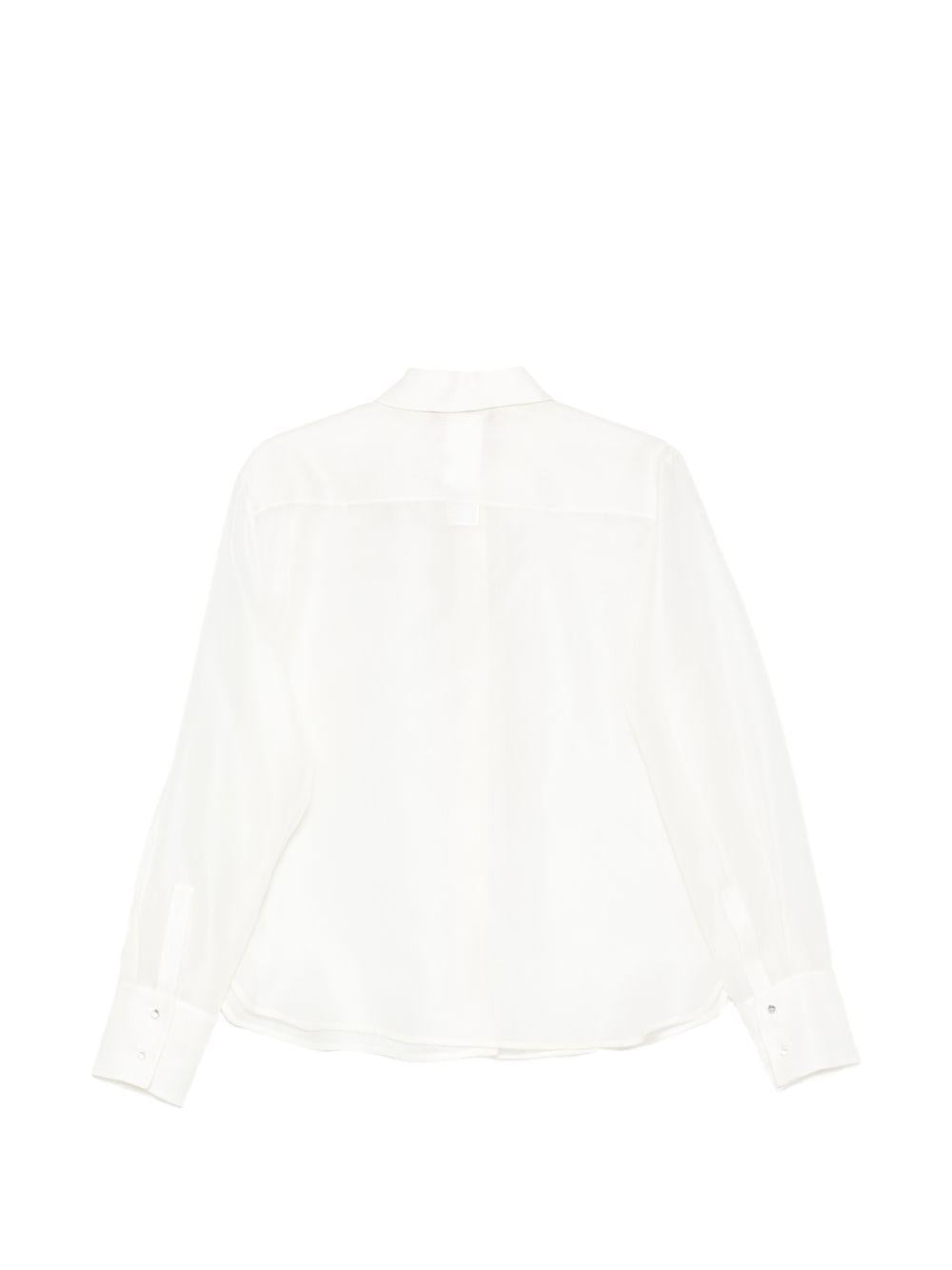 Camicia In Organza Di Pura Seta MSEAGI 005 BIANCO SETA MAX MARA STUDIO