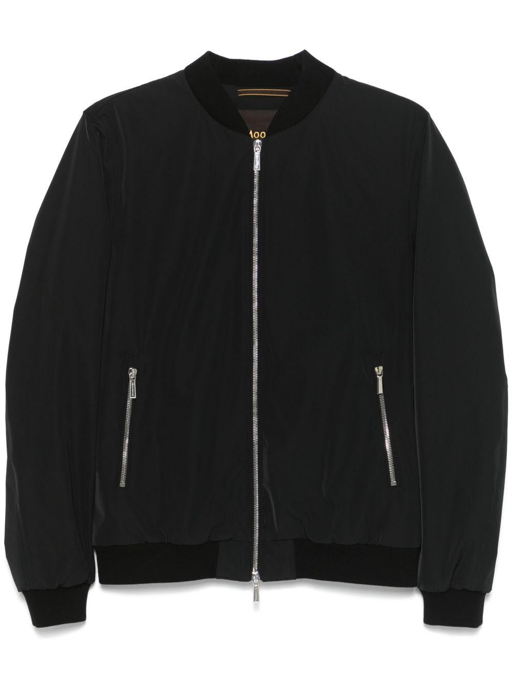 Giacca con cerniera Sorano MOUBO100063 U0001 NERO MOORER