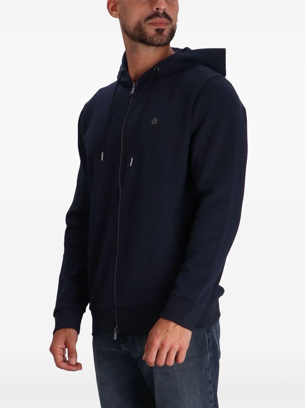 Felpa con cappuccio relaxed fit 50520303 406 DARK BLUE BOSS