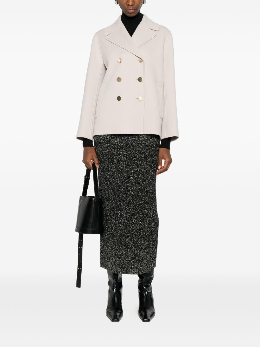Giacca doppio drap in pura lana SMMMARGOT 032 SAND S MAX MARA