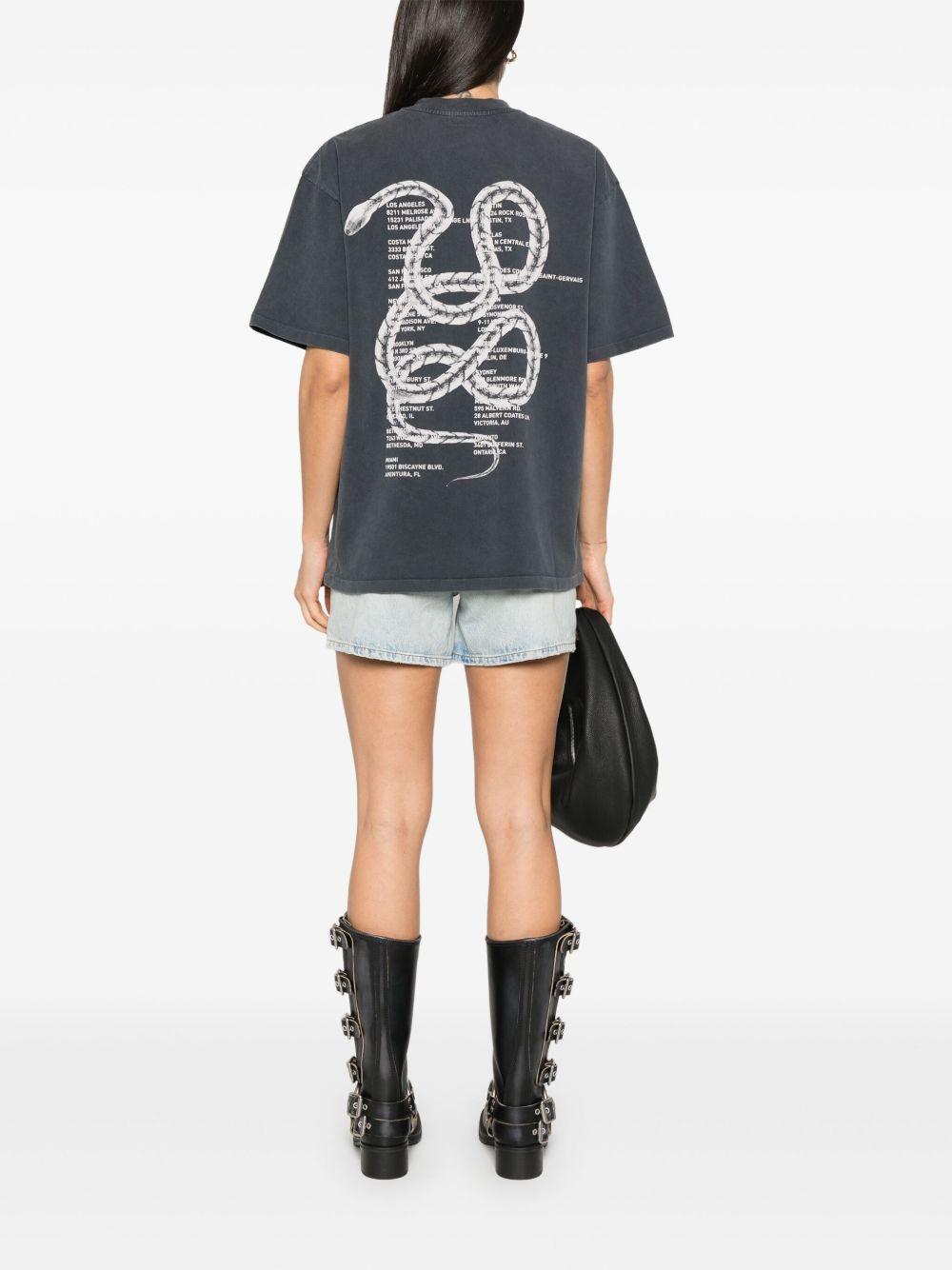 Kent Tee Twisted Snake - Washed Charcoal A0810519 VTG1 WASHED BLACK ANINE BING