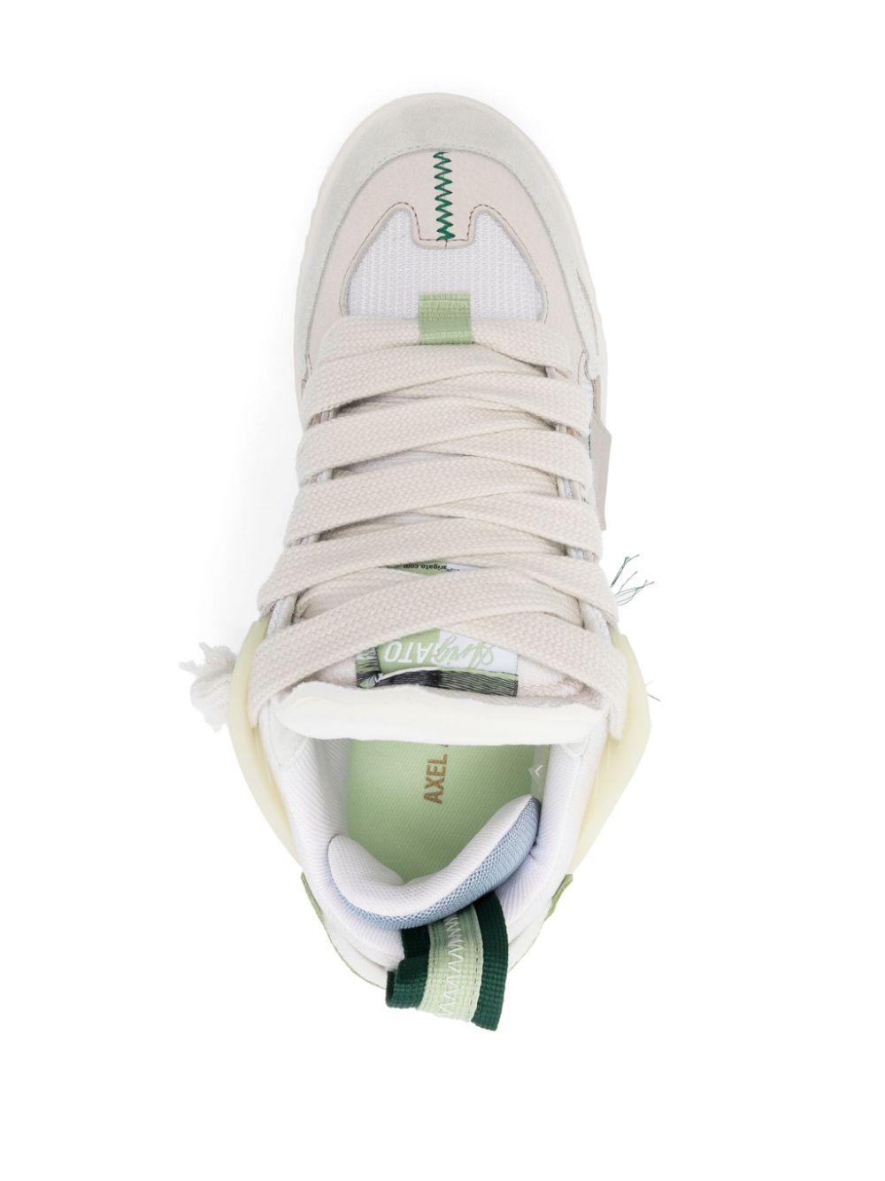 Area Patchwork Sneaker F2761002 DK BEIGE LT GREEN AXEL ARIGATO