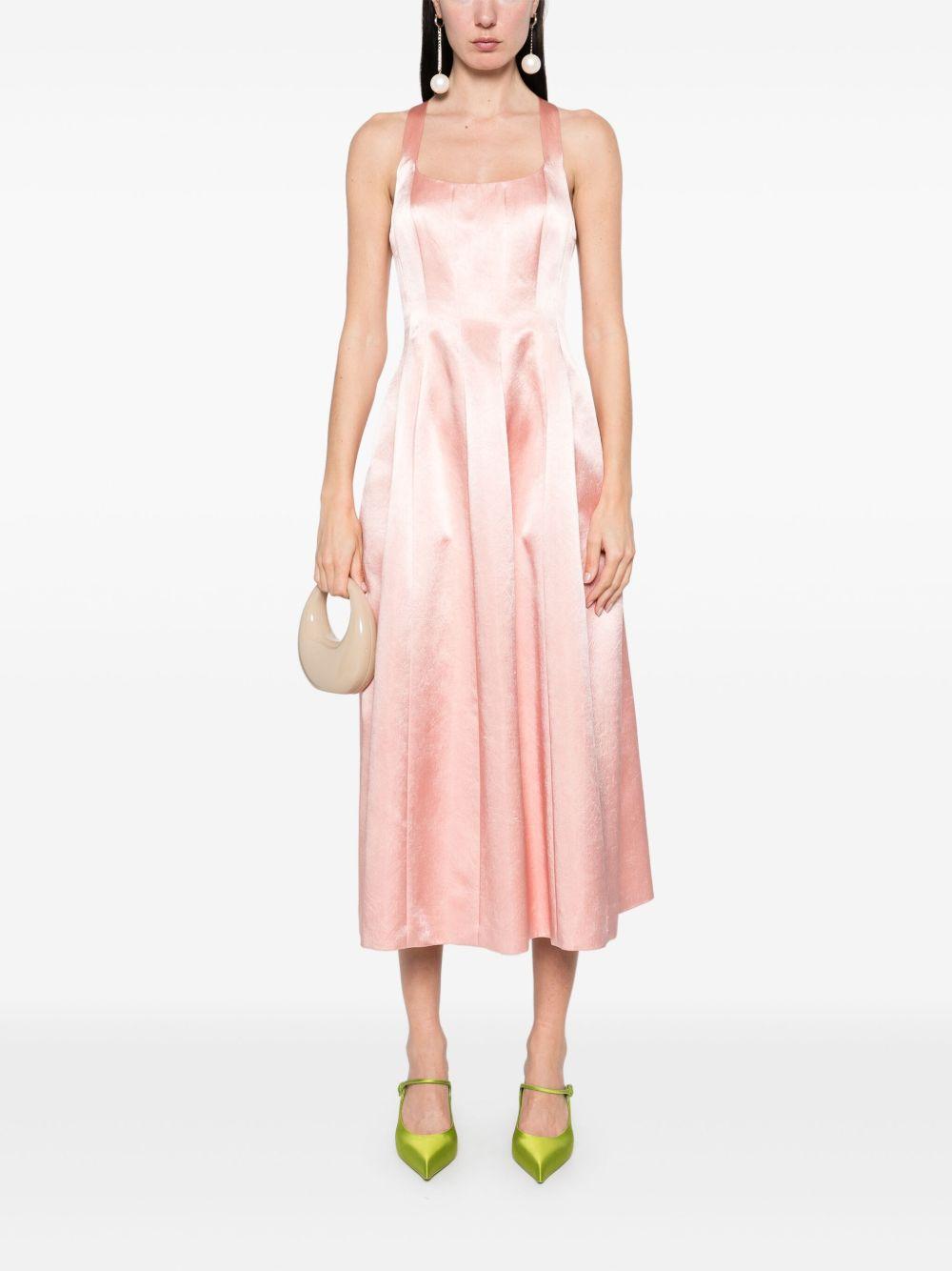 Maxi abito in satin A04440723 0132 PINK PHILOSOPHY DI LORENZO SERAFINI
