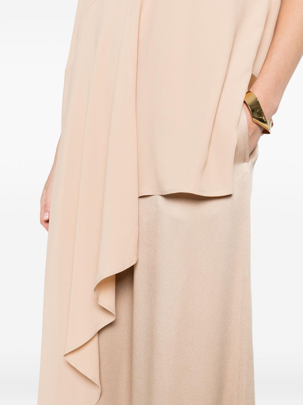 Top asimmetrico in crepe de chine TPD266F288D943 ACERO FABIANA FILIPPI