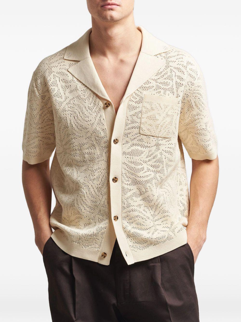 Chemise Maille Dentelle KCA174CO293 OFF WHITE DROLE DE MONSIEUR