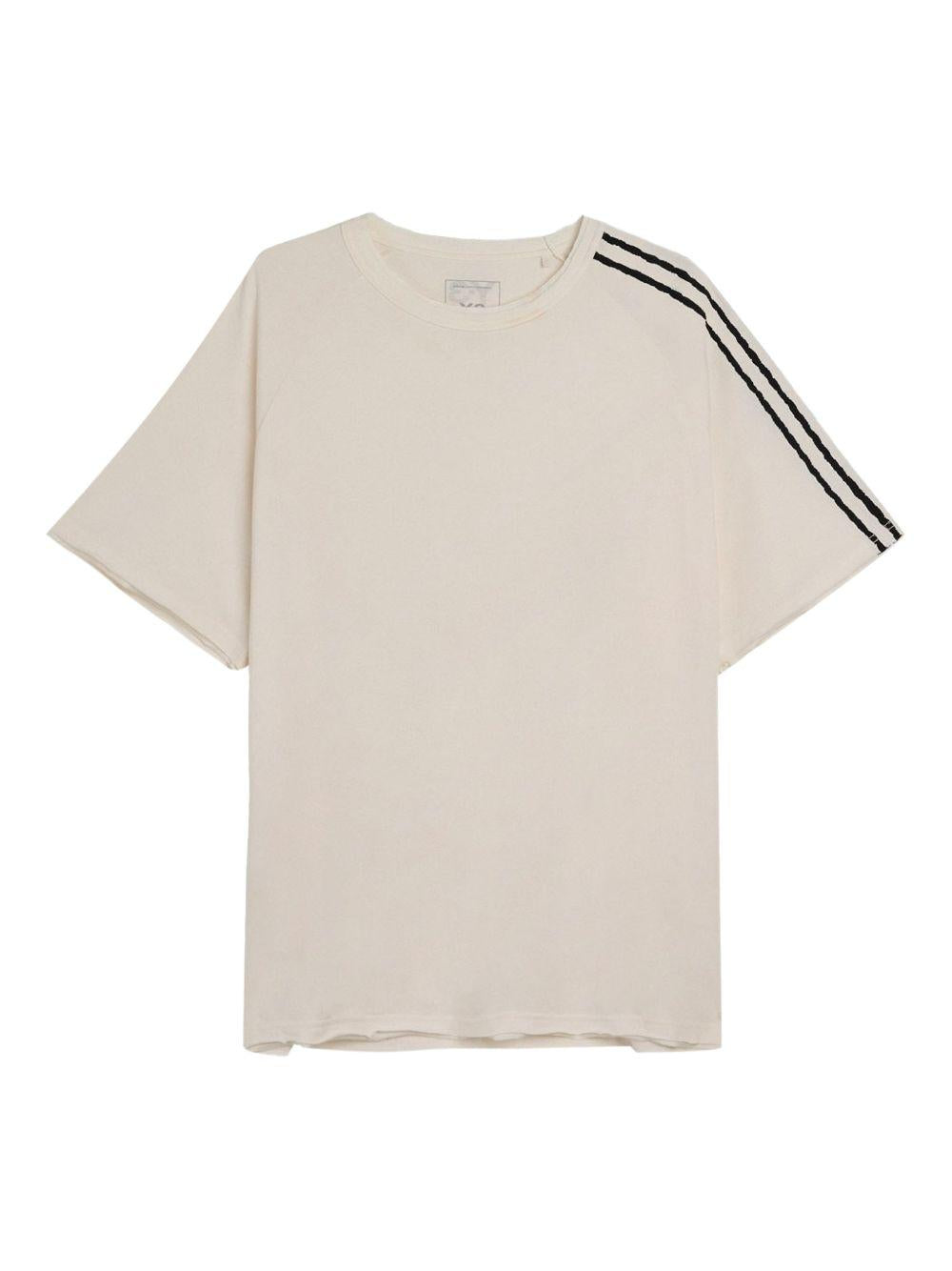 Y-3 Raw Edge 3 Stripes T-Shirt KS9748 WHITE Y-3