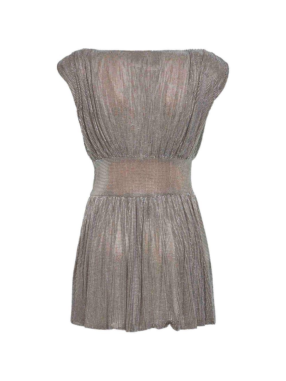 Crystal-Embellished Mini Dress 06PSDR724FC16316 21 CRYSTAL GIUSEPPE DI MORABITO