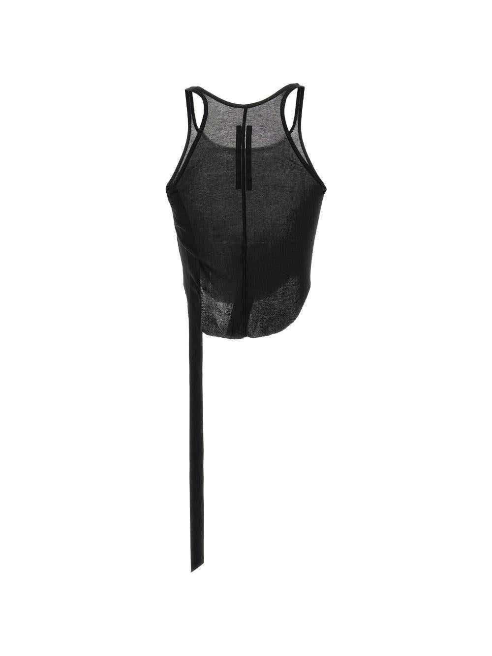 Basic Tank Cropped DS01F4100BH 09 BLACK RICK OWENS DRKSHDW