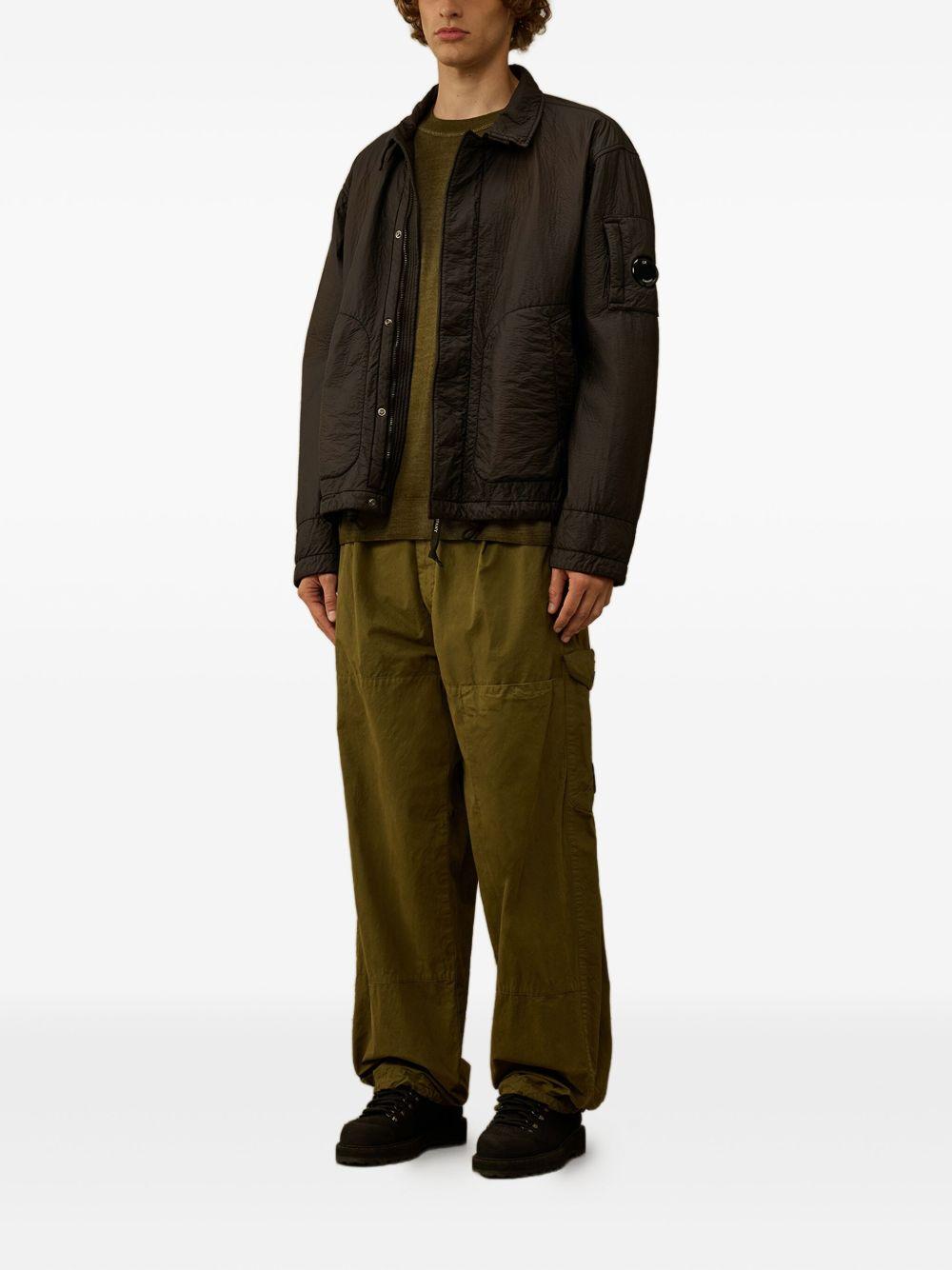 Merino Wool Crewneck Lens Sweater 19CMKN024A003247F 652 CAPERS CP COMPANY