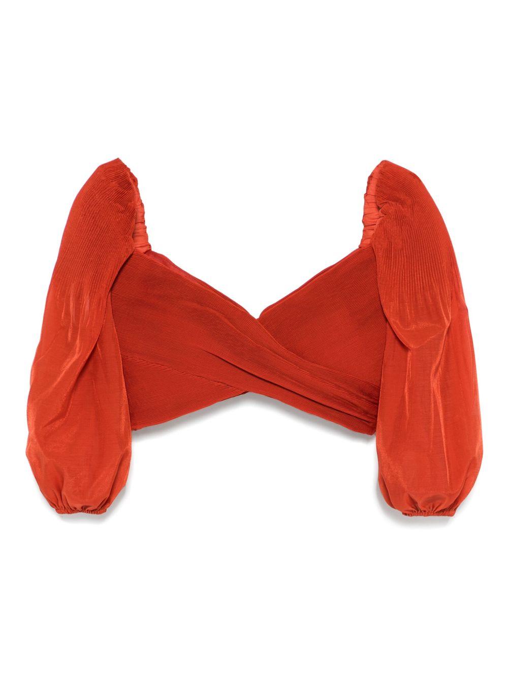 Corpetto plissettato 3915TS25R DARK RED ZIMMERMANN