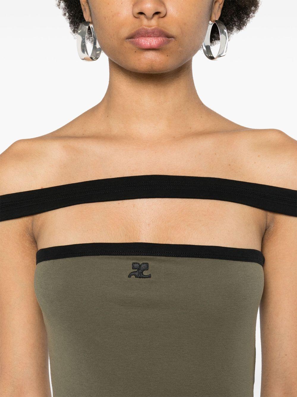 224JRO400JS0070 B133 CAMOUFLAGE GREEN BLACK COURREGES