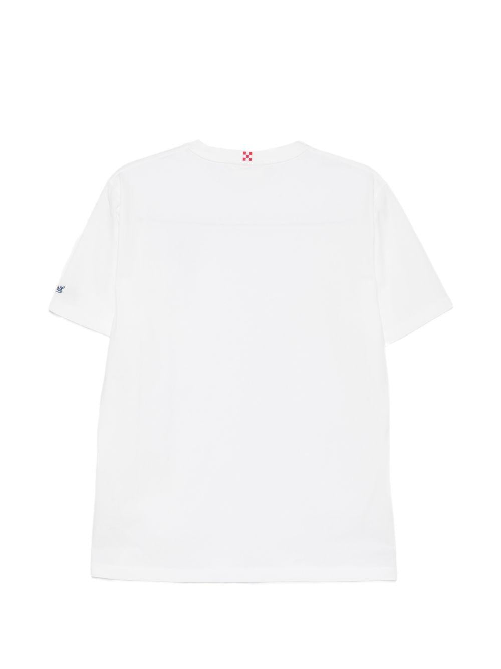 T-shirt in cotone con taschino AUS000104294L OSTRICHE BOLLICINE MC2 SAINT BARTH