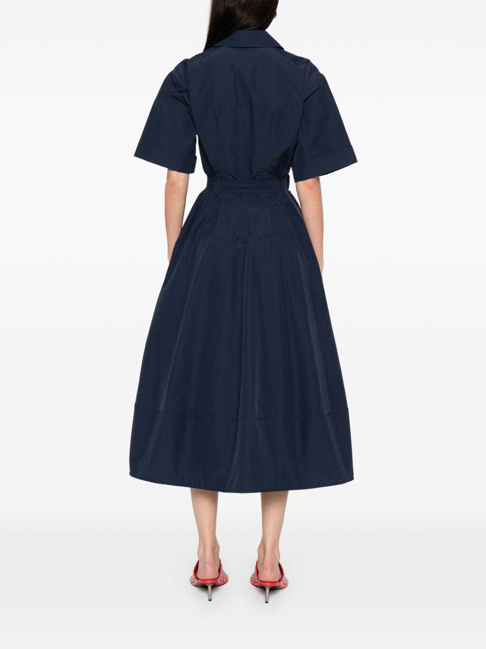 Deanna Cotton Midi Dress 2251184C MIDNIGHT SIMKHAI