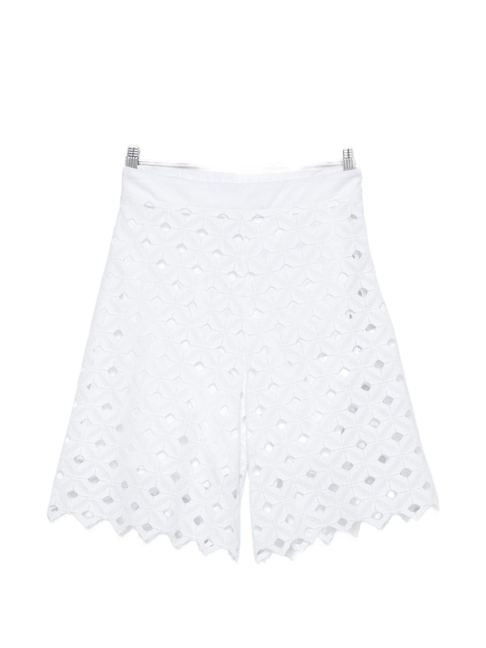 Shorts In Macramè BCHUGUALE 001 BIANCO OTTICO MAX MARA