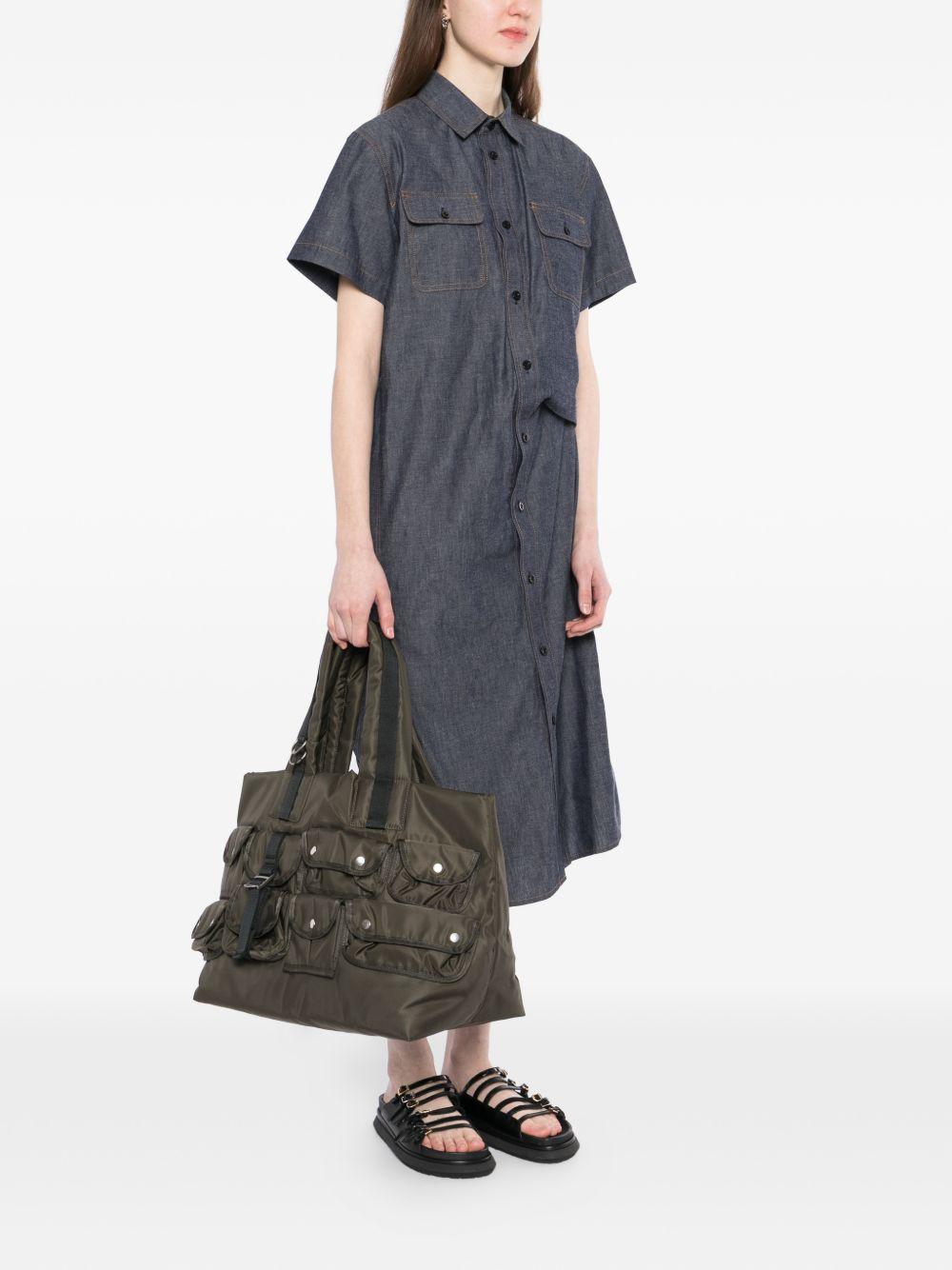 Khaki Nylon Tote 2601097S 531 DARK KHAKI SACAI