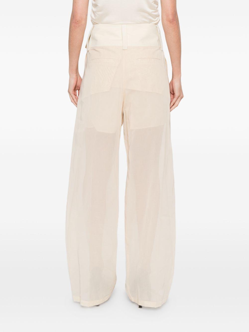 Pantaloni In Puro Cotone SPSFERITO 001 ECRU SPORTMAX