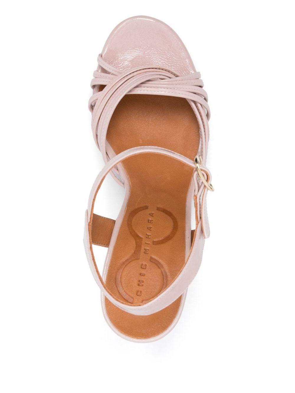 100mm Caneti sandals S25CMCANETI SUCRE ROSE CHIE MIHARA