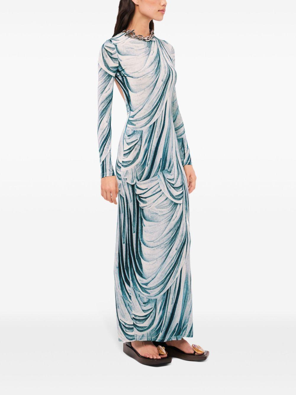 24EJRO816VI0316 V160 DRAPPE BLEU RABANNE