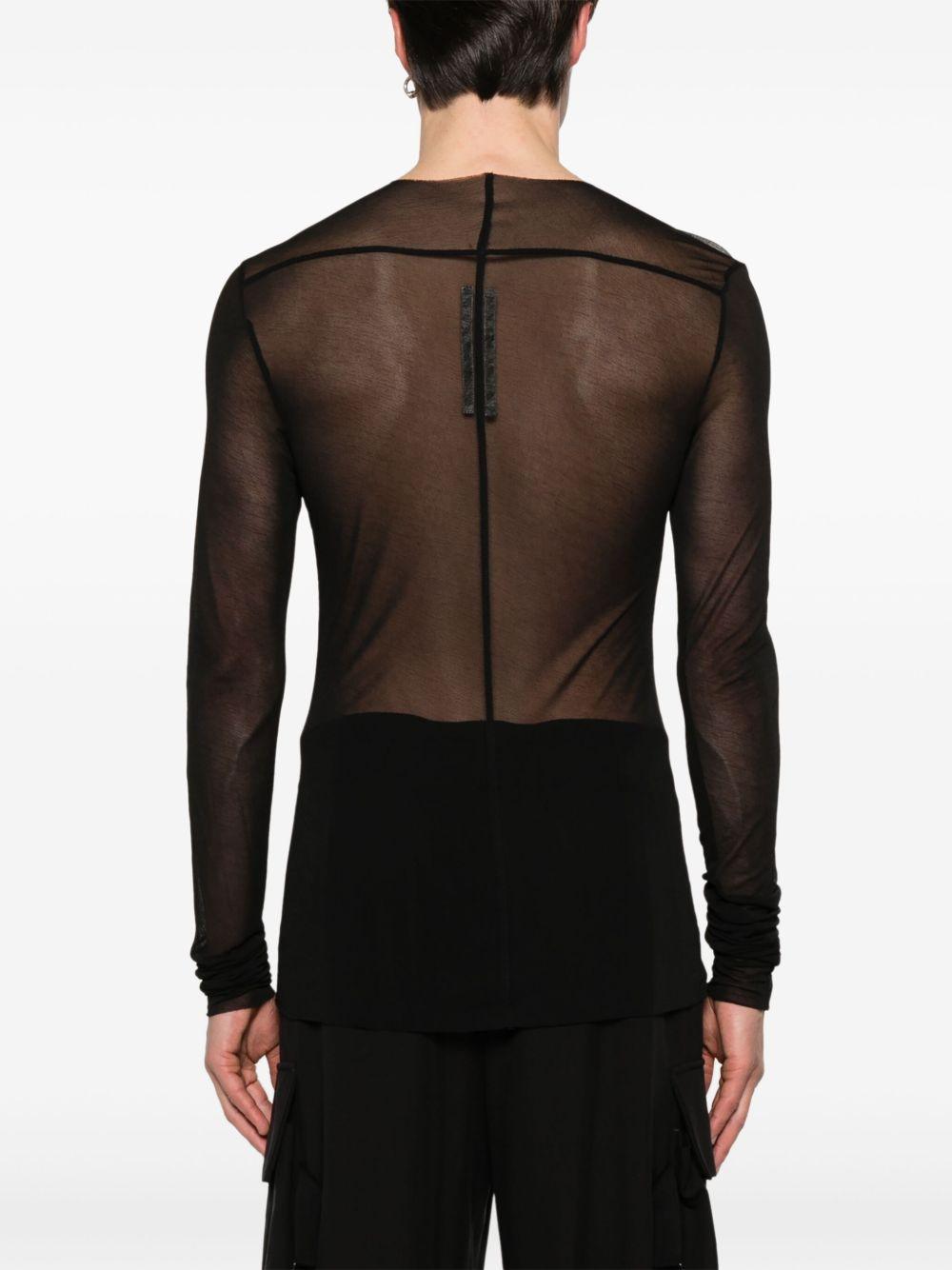 Edfu T-shirt RU01E5271JCR 09 BLACK RICK OWENS