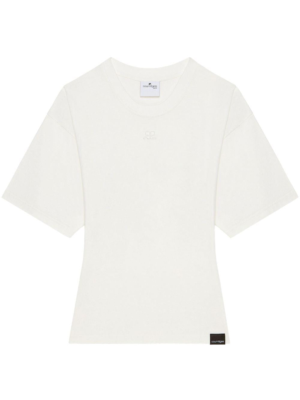 Fitted T-Shirt 125JTS168JS0107 0001 HERITAGE WHITE COURREGES
