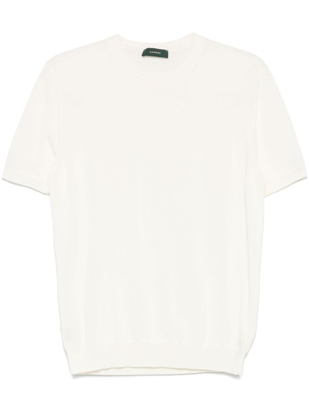 T-shirt in maglia 810144ZY318 Z3372 ZANONE