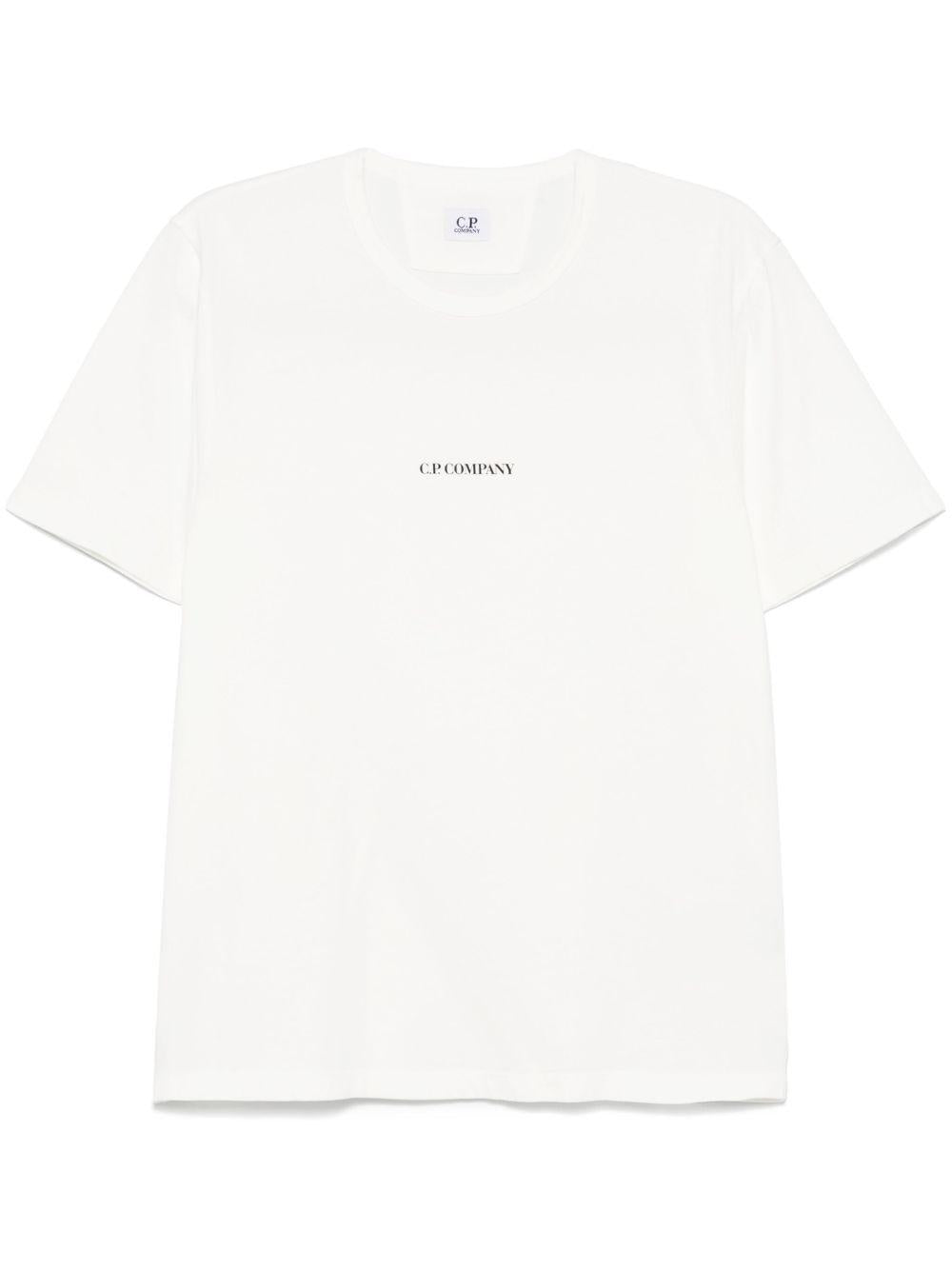 24/1 Jersey Logo T-Shirt 18CMTS085A005431G 103 GAUZE WHITE CP COMPANY